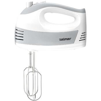 Zelmer ZHM2450 70305560P, ручной миксер, 700 Вт, 5 скоростей, турбо, венчик, крюки для теста, мягкое касание (70305560P)