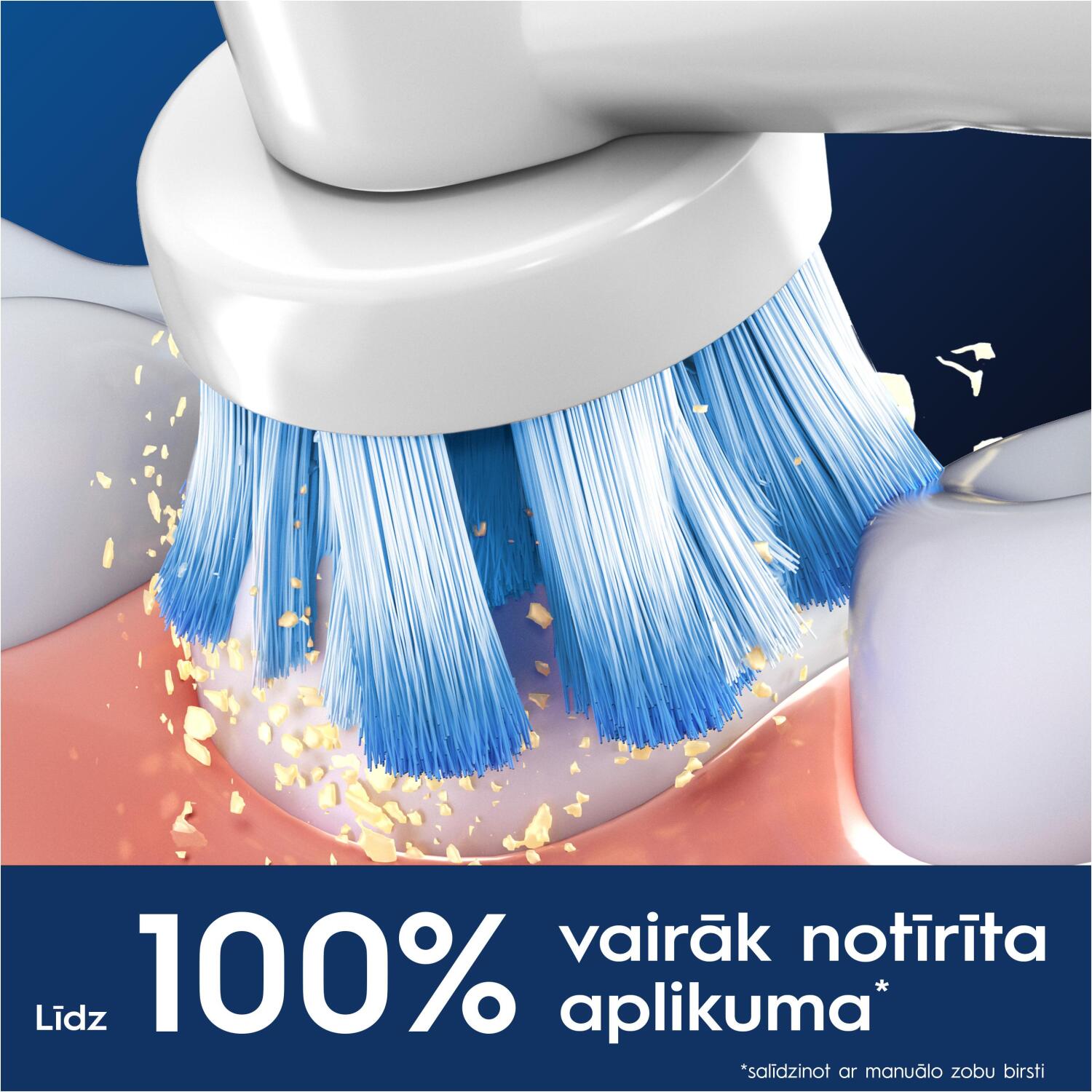 Oral-B Nomaināmas zobu birstes galviņas EB60X-8 Sensitive Clean Pro, 8 gab, balta, mīksta, pieaugušajiem (EB60X-8)