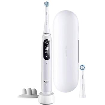 Oral-B elektriskā zobu birste iO6s Grey Opal 445258, 2 galviņas, 5 režīmi, pelēka, uzlādējama, litija jonu akumulators (iO6s Grey Opal)
