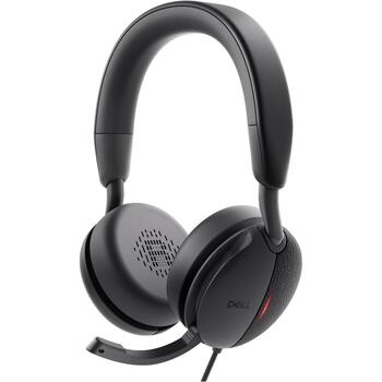 Dell наушники WH5024, ANC, USB Type-A, черный, встроенный микрофон, стерео, активное шумоподавление (520-BBGQ)