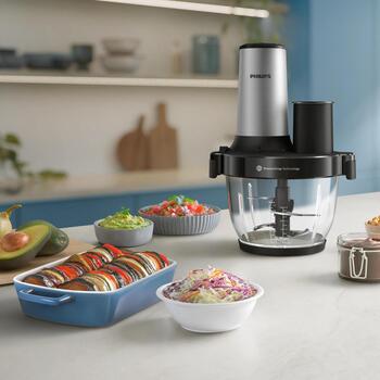 Электрическая мясорубка Philips HR1504/00, 2 L, 650 W, черный, нержавеющая сталь (HR1504/00)