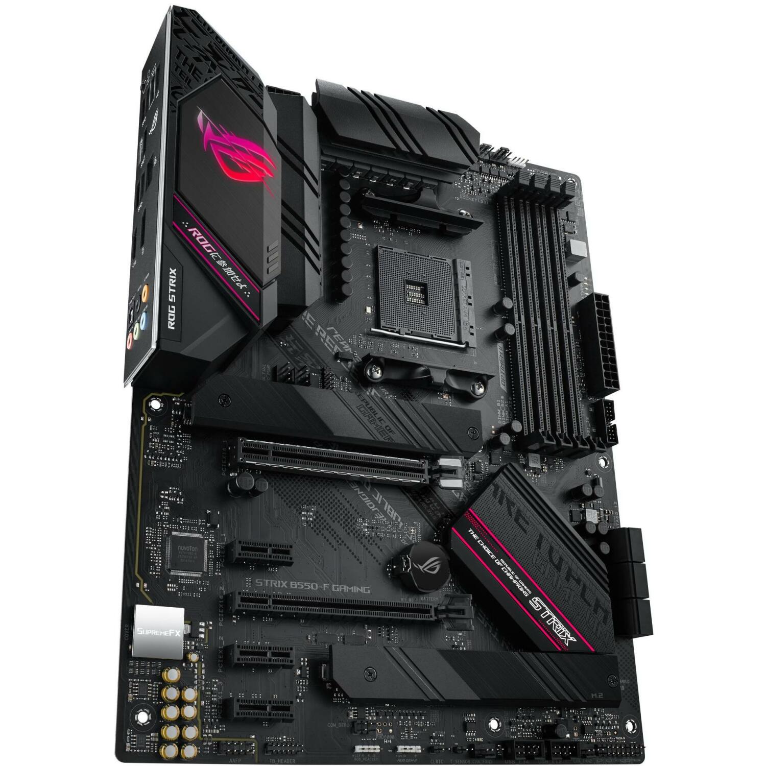 Asus Компьютерные компоненты ROGSTRIXB550-FGAMING AM4, PCIe 4.0, 128 ГБ DDR4, 2 M.2, 7 PCI, 2.5 Gb Ethernet, 7.1 аудио (ROGSTRIXB550-FGAMING)