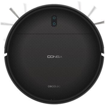 Cecotec робот-пылесос Conga M10 Advance A01_EU01_122345, 150 мин, 2000 мАч, 3000 Па, черный, Wi-Fi, без мешка (A01_EU01_122345)