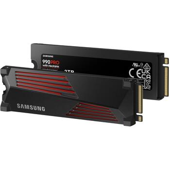 Samsung SSD M.2 MZ-V9P2T0CW 2TB, скорость чтения 7450 MB/s, скорость записи 6900 MB/s, PCIe 4.0, V-NAND MLC, с радиатором (MZ-V9P2T0CW)