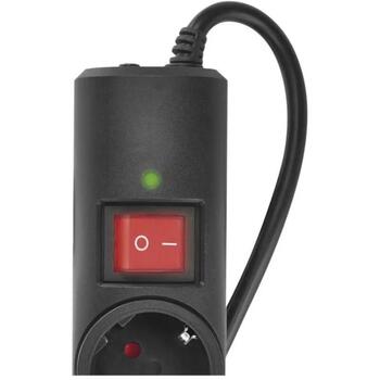 Emos Pārsprieguma aizsargs P54214, 1,5 m, 3 kontaktligzdas, 2300 W, 10 A, bērnu aizsardzība, slēdzis ar apgaismojumu (P54214)