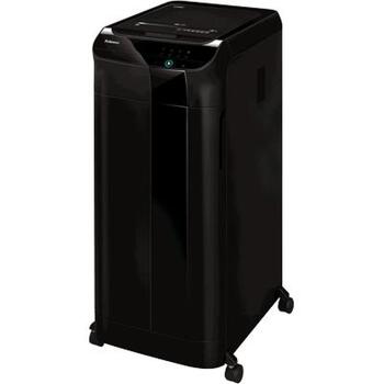 Fellowes Шредер AutoMax 550C, 3.35 м/мин, черный, 4 x 38 мм, 83 л, P-4, авто-подача, режим сна (4963101)