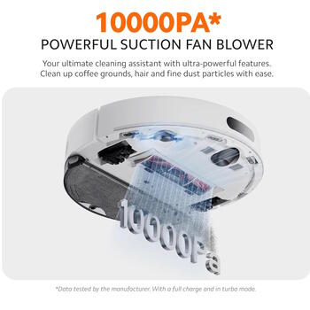 Робот-пылесос с влажной и сухой уборкой S40 EU 10000 Pa 5200 mAh с 0,52 л пылесборником белый BHR084AEU Xiaomi (BHR084AEU)