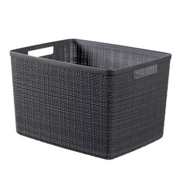 Корзина Jute L 20L 36x28x23см темно-серая 0801907G44 Curver (0801907G44)