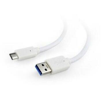 Gembird кабель USB 3.0 AM к Type-C CCP-USB3-AMCM-6-W 1.8 м белый, до 600 MBps, зарядка 3A/36W, золотые контакты (CCP-USB3-AMCM-6-W)