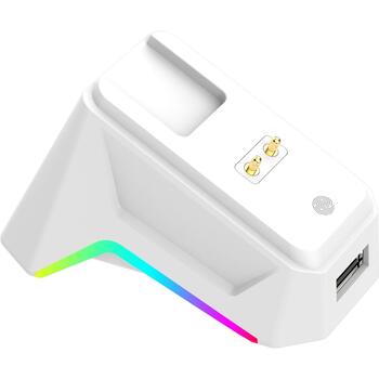 White Shark Мышь GAWAIN-W, 500mAh, 12000DPI, 56g, 5 кнопок, зарядка USB-C, Bluetooth 5.2, RF 2.4 GHz (GAWAIN-W)