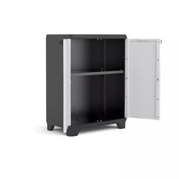 Keter Linear Base Cabinet шкаф 29206642, 68x39x90cm, черный/серый/темно-синий (29206642)