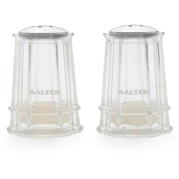 Salter Набор для специй BW13042FEU7, 2 заранее заполненных, 7x5.5x11cm, прозрачный, акрил (BW13042FEU7)