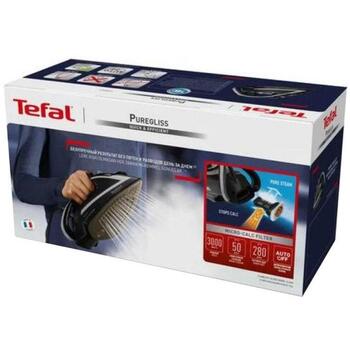 Tefal Puregliss FV8062E0 gludeklis, 3000 W, 50 g/min, 280 g/min, Durilium AirGlide Autoclean, 0.27 L, melns/pelēks (FV8062)
