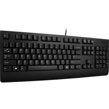 Lenovo Клавиатура II 4Y41R64616, USB, 104 клавиши, черный, QWERTY, водоотталкивающая (4Y41R64616)