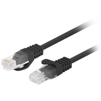 Lanberg Patchcord CAT.6 UTP 2M fluke passed 10-pack, Black | PCU6-20CC-0200-BK (PCU6-20CC-0200-BK)