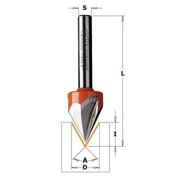 CMT Frēzes asmens 958.001.11, 12,7x11/8mm, Z3, 60°, HW (958.001.11)