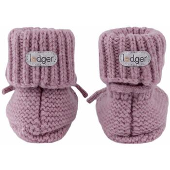 Lodger Slipper merino vilnas čībiņas SLM 330_0-6, 0-6m, 100% merino vilna, rozā, meitenēm, rudens/ziema (SLM 330_0-6)