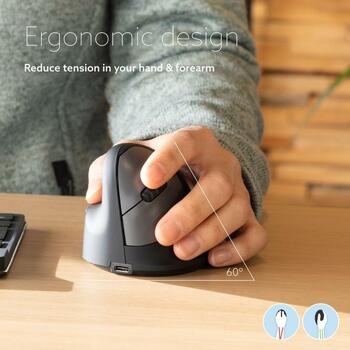 R-Go Tools R-GO HE Break мышь, RGOHEWLL, 2400 DPI, 5 кнопок, Bluetooth, аккумулятор, черный (RGOHEWLL)