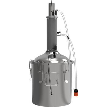 Browin модульный дистиллятор 343230, 18 L, 6.38 kg, два осадочных бака, нержавеющая сталь, компактный (343230)