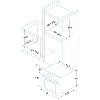 Edesa Духовка EOE-7050 BK 921270234, 70 L, 1, Электрическая плита, Гриль, Конвекция, Быстрый разогрев, LCD, Легко чистится, A (921270234)