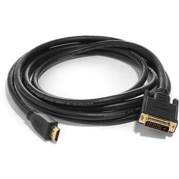 Sbox HDMI-DVI-2/R, HDMI-DVI (24+1) M/M, 2м, 1920x1080, 30AWG, ПВХ, 6мм, Мужской, Мужской, Прямой, Прямой, Золото (HDMI-DVI-2/R)