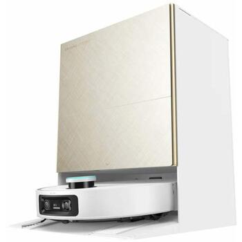 Dreame Пылесос-робот RLX86DE-WHITE, 4.7кг, HEPA фильтр, 35см, 7.9см, 180мин зарядка, 68дБ, 6400мАч, 3.2л контейнер для пыли (RLX86DE-WHITE)