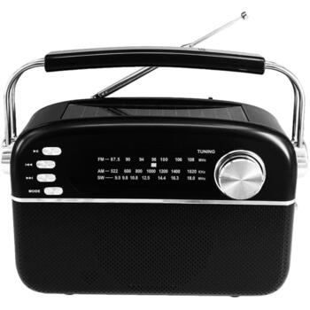 Manta Портативное радио RDI918B, 5W RMS, Bluetooth 5.0, MP3, AUX, MicroSD до 32GB, USB, 110-20000Hz, до 10ч работы от аккумулятора (RDI918B)