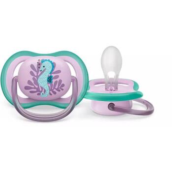 Philips Avent пустышка Ultra Air Deco SCF086/06, морской конек, 6-18M, 1 шт., силикон, ортодонтическая (SCF086/06)