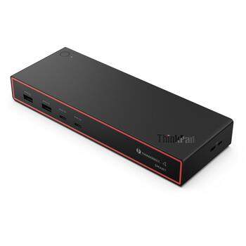 Lenovo ThinkPad Thunderbolt 4 Smart Dock 7500 40BE0135EU, 2 x DisplayPort, 1 x HDMI, 100 W, 2 x USB-A, 2 x USB-C, 2.5 GbE (40BE0135EU)