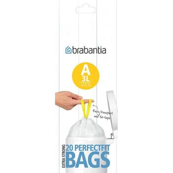 BRABANTIA atkritumu tvertņu maisiņi, 3 l, (A) (20 gab) (311727)