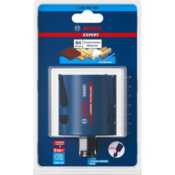 Bosch Construction caurumu zāģis 2608900467, 64mm, karbīds, HEX, sausai urbšanai, kokam, 1gab (2608900467)