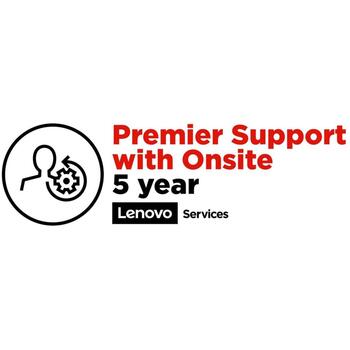 Lenovo Гарантия 5Y Premier Support (апгрейд с 3Y Courier/Carry-in) 5 лет, Расширенное соглашение об обслуживании, На месте (5WS0T36204)