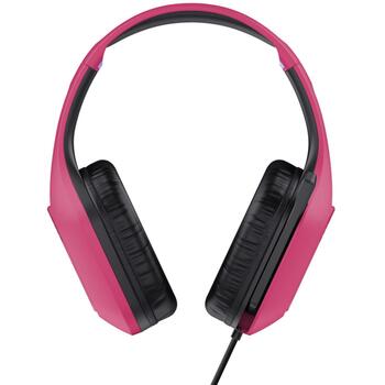 Trust austiņas GXT 415P Zirox, 50 mm, 20 - 20000 Hz, 2 m kabelis, rozā, neodīma magnēti, slēgtā akustika (24992)