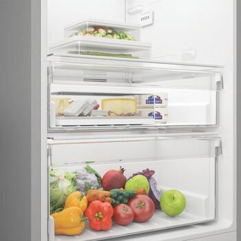 Indesit холодильник MLINS 1411 S4E, 367 л, 171.4 см, 59.5 см, 70 см, E, 38 дБ, серебристый, No Frost, MySpace (MLINS 1411 S4E)