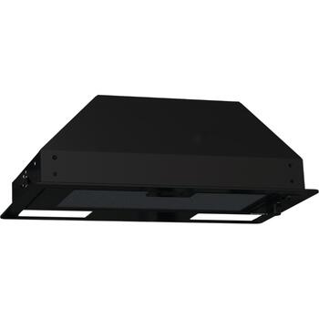 Gorenje BHI681EB tvaika nosūcējs, 58 cm, 370 m³/h, mehāniskā vadība, LED, melns, D klase (BHI681EB)