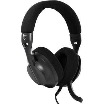 White Shark Провода игровая гарнитура PARROT BLACK, 165g, 121dB, 30Ω, 1.8m, 3.5mm, 2.0, 2 динамика, выдвижной микрофон (PARROT BLACK)