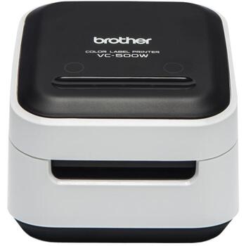 Принтер этикеток Brother VC-500W, ZINK Zero-Ink, 313 x 313 DPI, 8 мм/сек, Wi-Fi, USB 2.0, лента CZ, цветной, черный/серый (VC-500W)