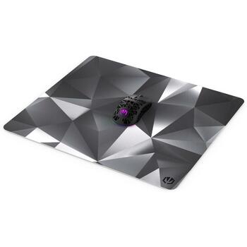 Endorfy peles paliktnis Crystal Black L EY6B007, 450mm, 400mm, melns/balts, raksts, mitrumizturīgs, neizslīdoša pamatne (EY6B007)