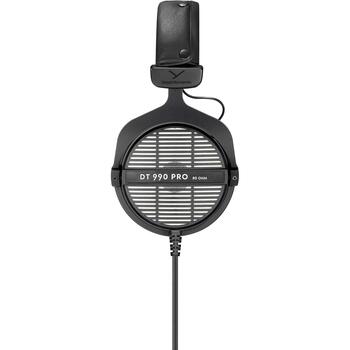 Beyerdynamic студийные наушники DT 990 PRO 718173, 80 Ohm, 5-35000 Hz, 96 dB, открытые, стерео, 3.5 mm jack, велюровые амбушюры (718173)