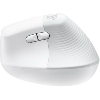 Logitech Lift вертикальная эргономичная мышь RIGH 910-006475, 4000 DPI, 4 кнопки, RF беспроводная + Bluetooth, белая (910-006475)