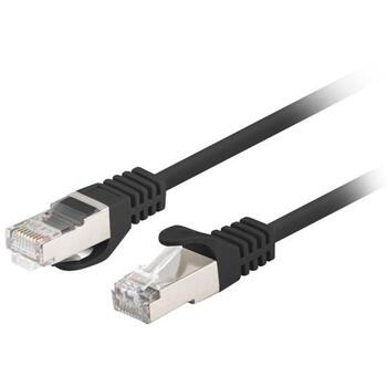 Lanberg Patchcord кабель 1.5M 10-pack прошедший Fluke черный, 26AWG, 5.7mm, 250MHz, 10Gb/s (PCF6-20CC-0150-BK)