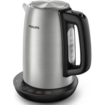 Philips Avance Collection HD9359/90 электрический чайник, 1.7л, 2200Вт, 220-240В, 50/60Гц, 0.75м, 360° основание (HD9359/90)