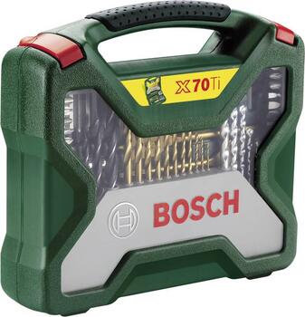Titāna urbju un skrūvgriežu uzgaļu komplekts (70 gab.) 2607019329 BOSCH (2607019329)