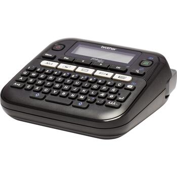 Brother PT-D210VP принтер этикеток PTD210VPZW1, 20 мм/с, 180 dpi, 2 линии печати, 14 шрифтов, черный (PTD210VPZW1)