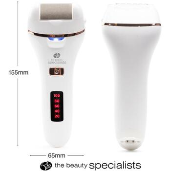 Rio Устройство для ухода за ногами PEDI4-EU/1.5, 60 сек, белый, 5ч, IPX5, USB зарядка, LED дисплей, 2 насадки (PEDI4-EU/1.5)