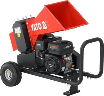 Yato benzīna zaru smalcinātājs YT-86160, 60 mm, 196 cm³, 4.1 kW, 6 asmeņi, 2 m³/h, Loncin dzinējs, 3600 apgr./min, 3.6 l, 0.6 l (YT-86160)