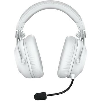 Logitech austiņas PRO X 2 LIGHTSPEED 981-001269 bezvadu, Bluetooth, 20-20000 Hz, 30 m, 38 Ω, 50 mm, 1100 mAh, 345 g, balta (981-001269)