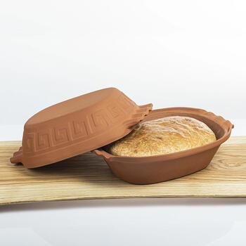 Browin māla cepamtrauks 770608, 4L, 33cm, 24,2cm, 15,6cm, ar vāku, dabīgais māls (770608)