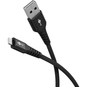 Goobay | Lightning USB-A Supersoft Textile Cable with Metal Plugs | 74504 (74504)