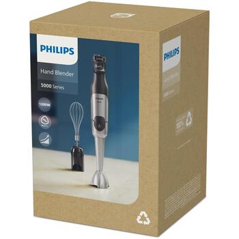 Philips Погружной блендер HR2682/00 1200 Вт, 15000 об/мин, 1.2 м шнур, Нержавеющая сталь, Черный (HR2682/00)